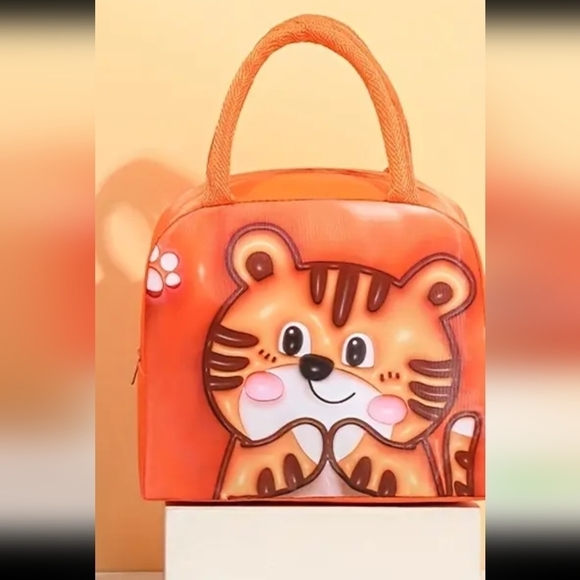 New kids Tiger cartoon 3d insulated Lunch Bag - Picture 1 of 3